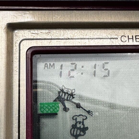 Nintendo Chef Japan Game and Watch Vintage Retro FP-24 Tested Works 1981 Japan - Picture 5 of 8